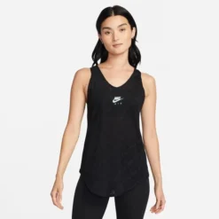 Nike Air Laufshirt Dri-FIT - Schwarz/Weiß Damen