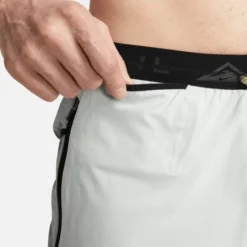 Nike Laufshorts Dri-FIT Second Sunrise 5'' Brief - Silber/Grün/Schwarz -TTKX-KLEIDUNG SHOP 009bd6e69717