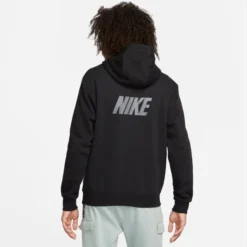 Nike Hoodie NSW Repeat Fleece - Schwarz/Iron Grau -TTKX-KLEIDUNG SHOP 031c2f538a24