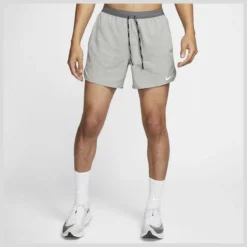Nike Laufshorts Flex Stride - Iron Grau/Weiß/Silber