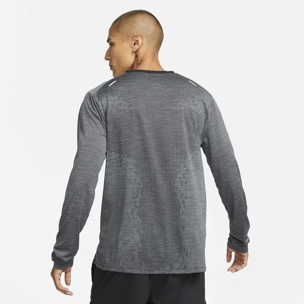 Nike Laufshirt Dri-FIT ADV Techknit - Grau 2 Nike Laufshirt Dri-FIT ADV Techknit - Grau – Bild 2