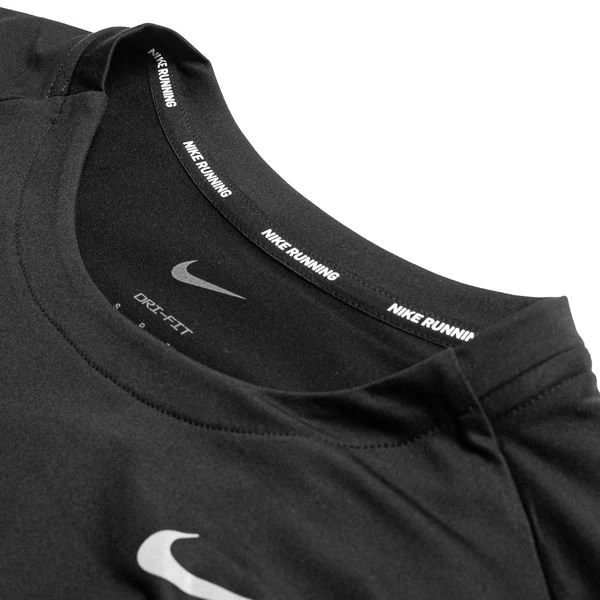 Nike Laufshirt Element Dri-FIT - Schwarz/Weiß 3 Nike Laufshirt Element Dri-FIT - Schwarz/Weiß – Bild 3