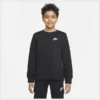Nike Sweatshirt NSW Club - Schwarz/Weiß Kinder