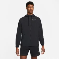 Nike Pro Trainingsjacke Dri-FIT Flex Vent Max - Schwarz/Iron Grau/Weiß