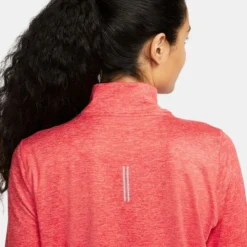 Nike Laufshirt Dri-FIT Element - Rot/Silber Damen -TTKX-KLEIDUNG SHOP 151acfc1a876