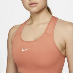 Nike Swoosh Sport BH - Orange/Weiß Damen -TTKX-KLEIDUNG SHOP 19905160f3c1