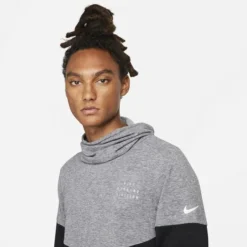 Nike Laufshirt Therma-FIT - Schwarz/Silber -TTKX-KLEIDUNG SHOP 1caef451503c