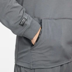 Nike Pro Hoodie Fleece - Grau/Schwarz -TTKX-KLEIDUNG SHOP 1fbc06f82305