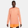 Nike Laufshirt Dri-FIT Element - Orange/Silber