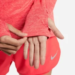 Nike Laufshirt Dri-FIT Element - Rot/Silber Damen -TTKX-KLEIDUNG SHOP 2a2fc5473e99