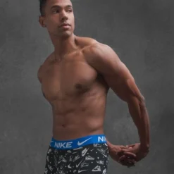 Nike Boxershorts Dri-FIT Essential Micro Sneaker Sketch 3er-Pack - Blau/Schwarz/Weiß -TTKX-KLEIDUNG SHOP 2c07f6d00f0c