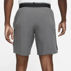 Nike Pro Laufshorts Dri-FIT Flex - Iron Grau/Schwarz -TTKX-KLEIDUNG SHOP 2d21ffdab616