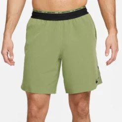 Nike Pro Laufshorts Dri-FIT Flex - Grün/Schwarz