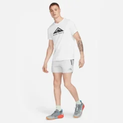 Nike Laufshorts Dri-FIT Second Sunrise 5'' Brief - Silber/Grün/Schwarz -TTKX-KLEIDUNG SHOP 367fa2c4745a