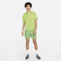 Nike Lauf T-Shirt Dri-FIT Miller - Grün/Silber -TTKX-KLEIDUNG SHOP 37ae9fada4a2