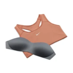 Nike Swoosh Sport BH - Orange/Weiß Damen -TTKX-KLEIDUNG SHOP 38b238eefffe