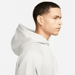 Nike Hoodie Therma-FIT Fleece Fitness Top - Iron Grau/Weiß/Schwarz -TTKX-KLEIDUNG SHOP 3b0bdf92f895