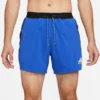 Nike Laufshorts Dri-FIT Second Sunrise 5'' Brief - Blau/Navy/Zitrone