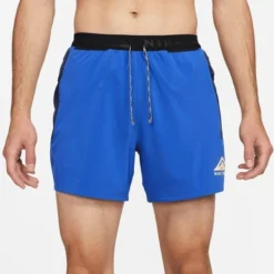 Nike Laufshorts Dri-FIT Second Sunrise 5'' Brief - Blau/Navy/Zitrone