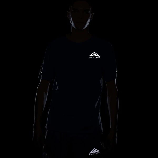 Nike Laufshirt Dri-FIT Trail Solar Chase - Blau/Zitrone 8 Nike Laufshirt Dri-FIT Trail Solar Chase - Blau/Zitrone – Bild 8