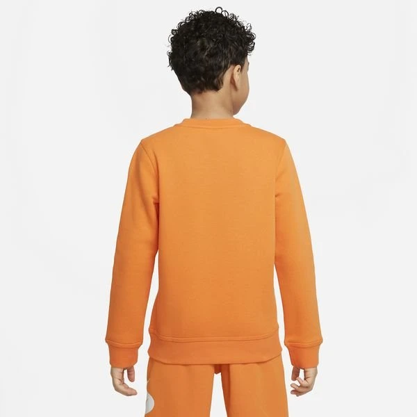 Nike Sweatshirt NSW Club - Orange/Weiß Kinder 2 Nike Sweatshirt NSW Club - Orange/Weiß Kinder – Bild 2