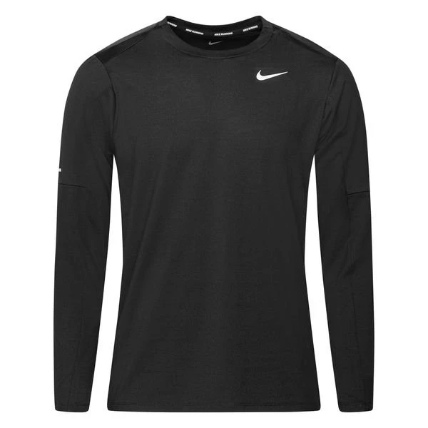 Nike Laufshirt Element Dri-FIT - Schwarz/Weiß 1 Nike Laufshirt Element Dri-FIT - Schwarz/Weiß