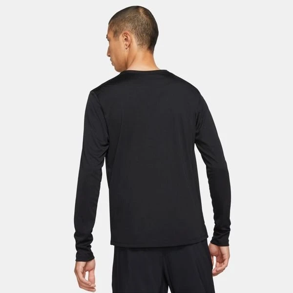 Nike Laufshirt Dri-FIT Miler L/S - Schwarz/Silber 2 Nike Laufshirt Dri-FIT Miler L/S - Schwarz/Silber – Bild 2