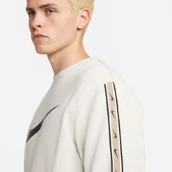 Nike Sweatshirt NSW Repeat Fleece Swoosh - Grau/Schwarz -TTKX-KLEIDUNG SHOP 52b258cf0acf