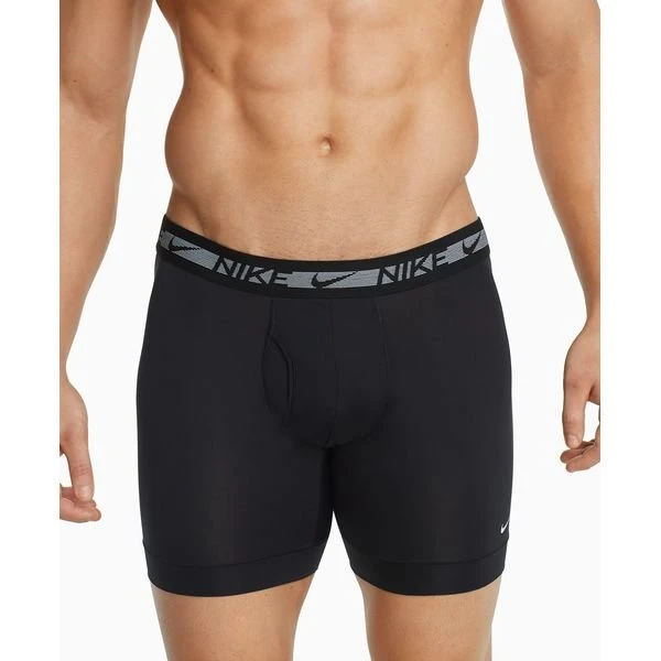 Nike Boxer Shorts Brief 3er-Pack - Schwarz/Grau 2 Nike Boxer Shorts Brief 3er-Pack - Schwarz/Grau – Bild 2