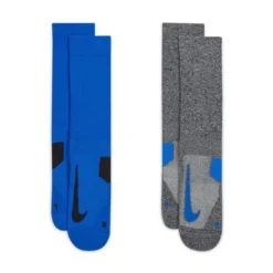 Nike Laufsocken Multiplier Crew 2-er Pack - Blau/Schwarz/Grau -TTKX-KLEIDUNG SHOP 5480bd0049fb