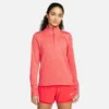 Nike Laufshirt Dri-FIT Element - Rot/Silber Damen
