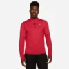 Nike Laufshirt 1/2 Zip Dri-FIT Element - Rot/Silber
