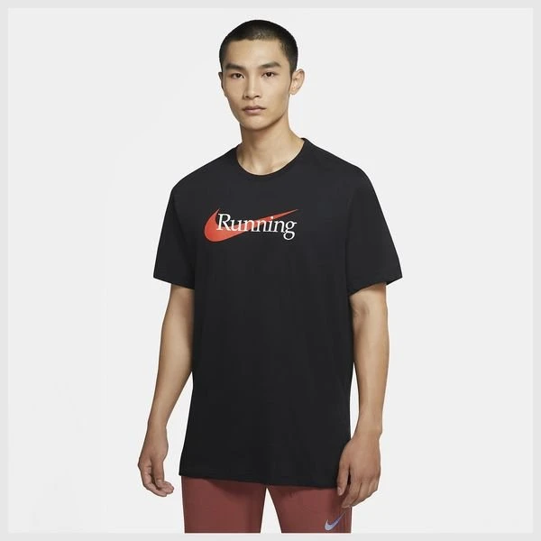 Nike Lauf T-Shirt Dri-FIT - Schwarz 1 Nike Lauf T-Shirt Dri-FIT - Schwarz