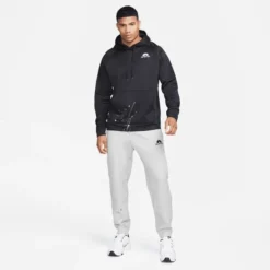 Nike Trainingshose Therma-FIT Fleece - Grau/Weiß/Schwarz -TTKX-KLEIDUNG SHOP 6052379391ed