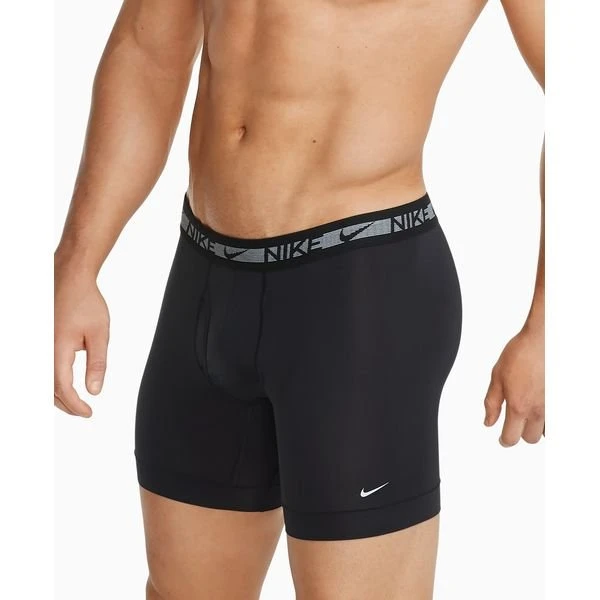 Nike Boxer Shorts Brief 3er-Pack - Schwarz/Grau 4 Nike Boxer Shorts Brief 3er-Pack - Schwarz/Grau – Bild 4