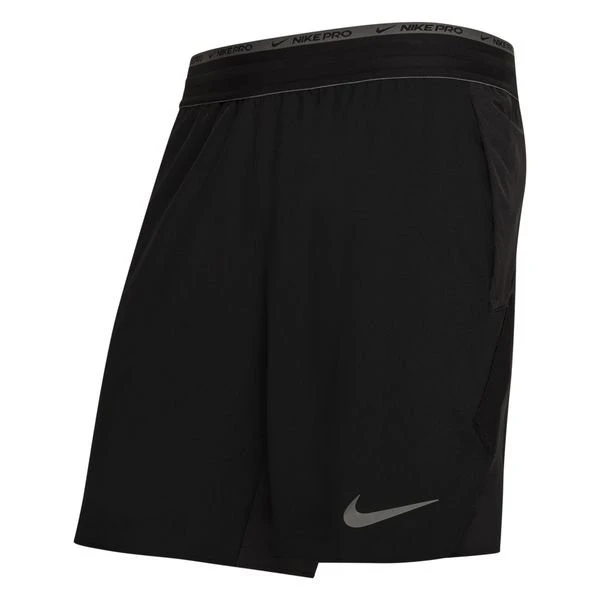 Nike Pro Laufshorts Dri-FIT Flex - Schwarz/Iron Grau 1 Nike Pro Laufshorts Dri-FIT Flex - Schwarz/Iron Grau