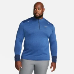 Nike Trainingsshirt Therma-FIT Repel Element - Navy/Blau/Silber