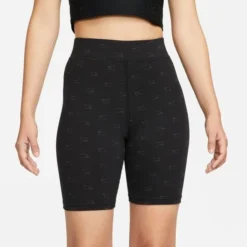 Nike Air Tights NSW Bike - Schwarz/Weiß Damen