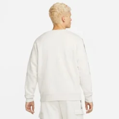 Nike Sweatshirt NSW Repeat Fleece Swoosh - Grau/Schwarz -TTKX-KLEIDUNG SHOP 68656ba04d0a