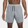 Nike Laufshorts Dri-FIT Stride 2IN1 - Smoke Grau/Silber