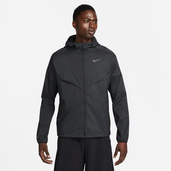 Nike Laufjacke Repel Lightweight Windrunner - Schwarz/Silber 1 Nike Laufjacke Repel Lightweight Windrunner - Schwarz/Silber