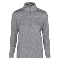 Nike Laufshirt Dri-FIT Element - Smoke Grau/Silber Damen -TTKX-KLEIDUNG SHOP 75ee05c499dc