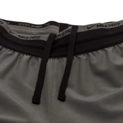 Nike Pro Laufshorts Dri-FIT Flex - Iron Grau/Schwarz -TTKX-KLEIDUNG SHOP 79cc9e3c23e6
