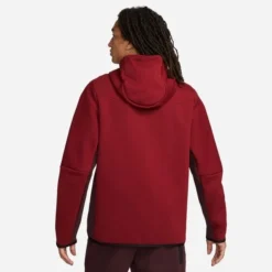 Nike Hoodie NSW Tech Fleece FZ - Burgund/Bordeaux/Schwarz -TTKX-KLEIDUNG SHOP 7d0e62776f19