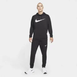 Nike Trainingshose Dri-FIT Tapered - Schwarz/Weiß -TTKX-KLEIDUNG SHOP 7d7c1f488824
