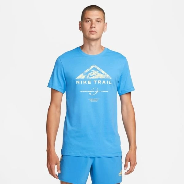 Nike Lauf T-Shirt Dri-FIT Run Trail - Blau 1 Nike Lauf T-Shirt Dri-FIT Run Trail - Blau