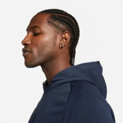 Nike Pro Hoodie Fleece - Navy/Schwarz -TTKX-KLEIDUNG SHOP 919f198f3d43