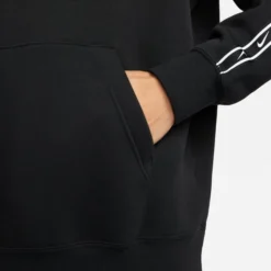 Nike Hoodie NSW Sportswear Repeat Fleece - Schwarz/Weiß -TTKX-KLEIDUNG SHOP 92127e634b73