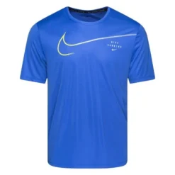 Nike Lauf T-Shirt Dri-FIT UV Run Division Miler - Blau/Blau