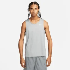 Nike Tank Top Dri-FIT Miler - Grau/Silber